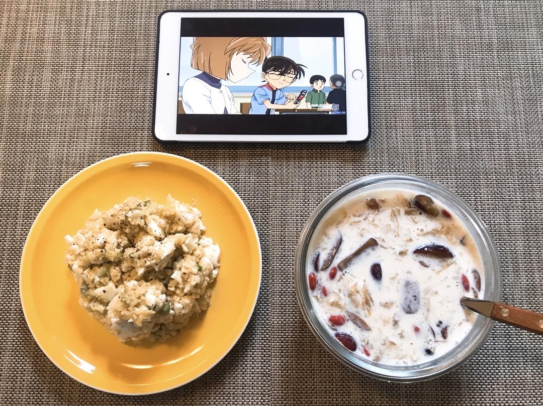 工作日午餐|低脂青豆玉米鸡蛋土豆泥