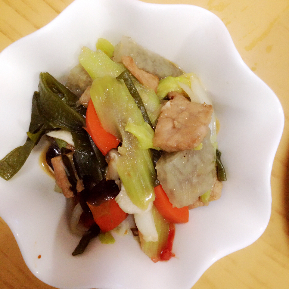 豆角皮渣炒肉