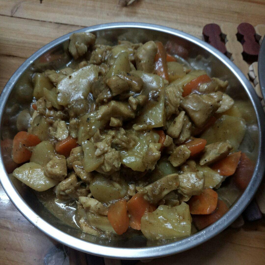 咖喱土豆鸡块