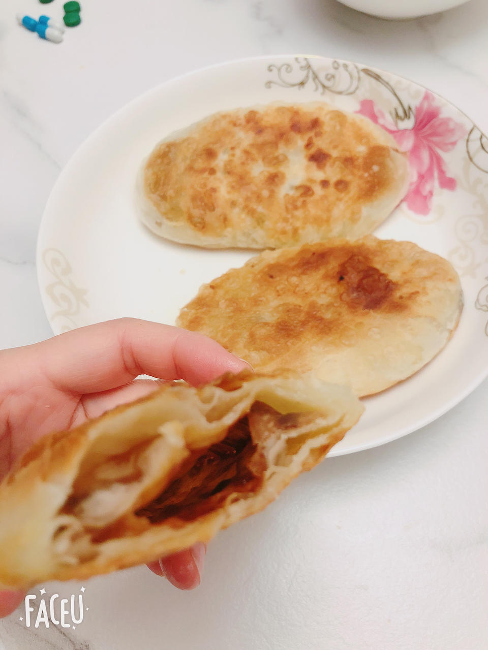 吃不够的糖酥饼 娃的最爱 家常红糖酥饼 酥到直掉渣 附细节视频详解