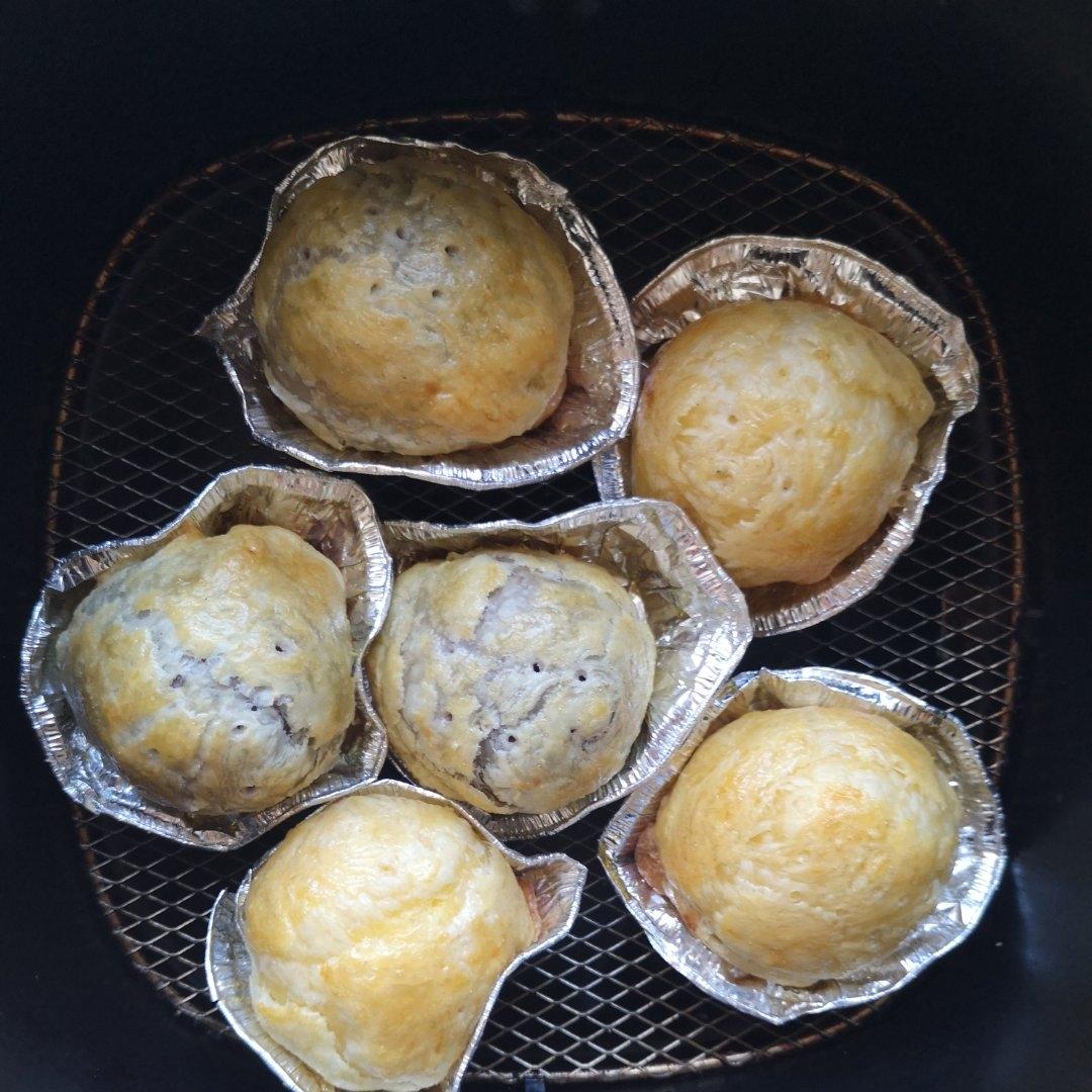 有空气炸锅就能做的小点心「酥皮汤圆」蛋挞皮与汤圆的完美结合👍👍👍