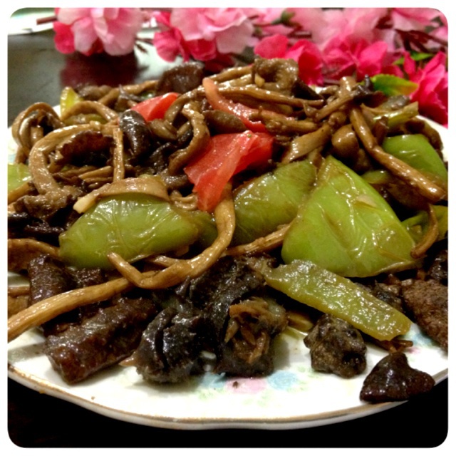 干煸茶树菇