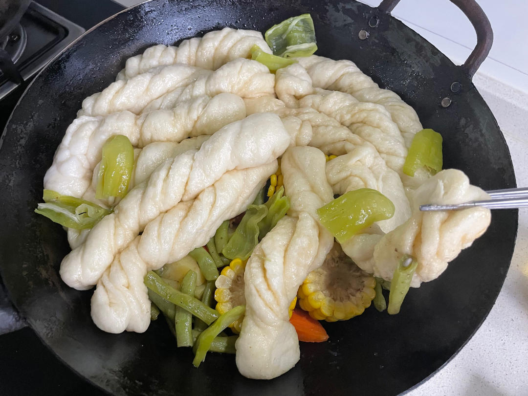 排骨豆角焖卷子