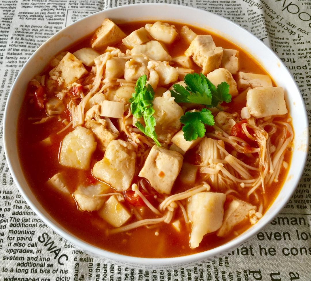 龙利鱼豆腐煲