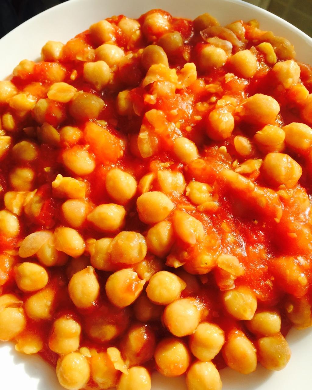 果果释迦做的茄汁焗鹰嘴豆