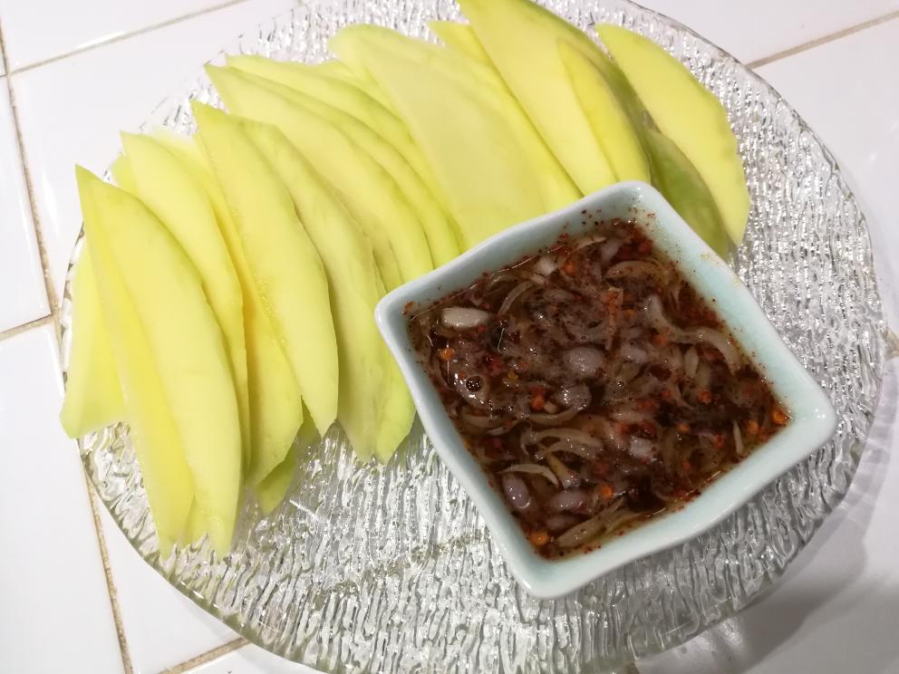 《天生一对》同款-青芒果蘸酱