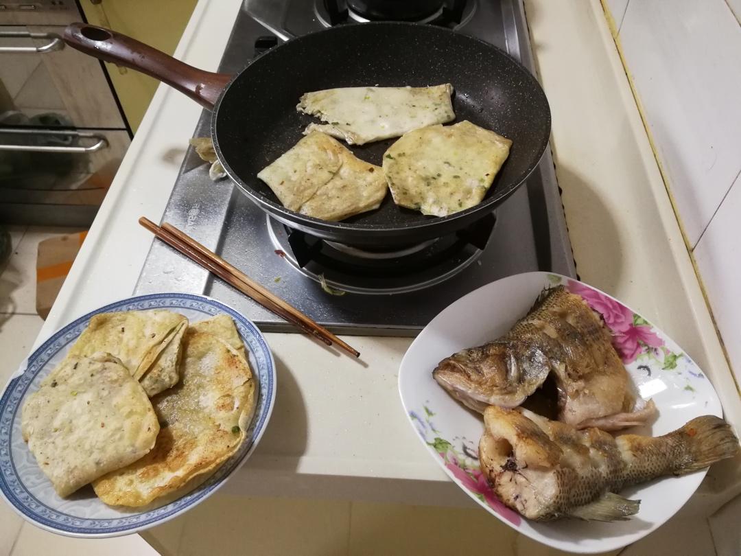 饺子皮葱油饼