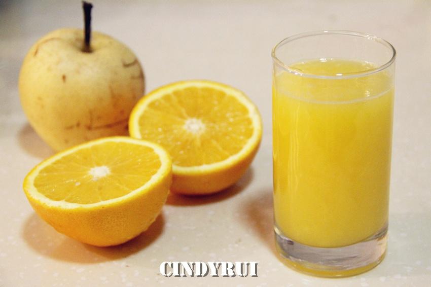 预防流感的柳橙雪梨汁的做法