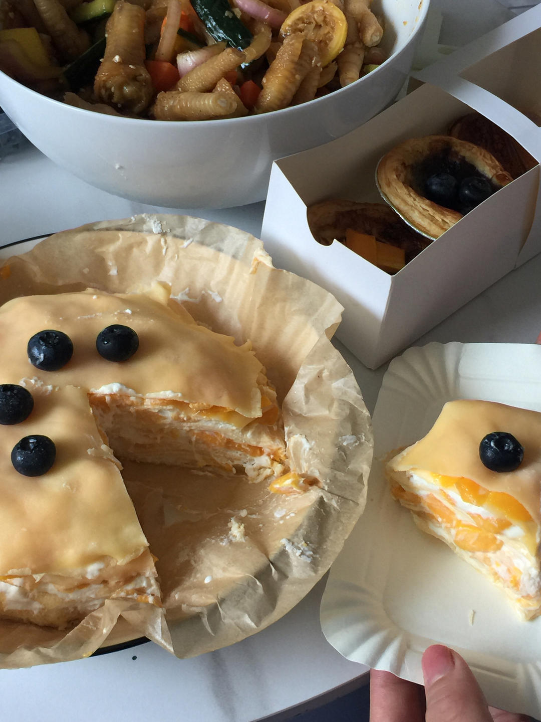 芒果千层蛋糕，100%成功告别煎皮无能