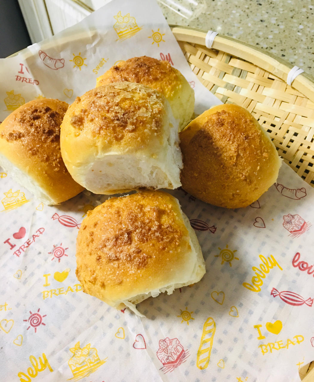 椰香紫米包包