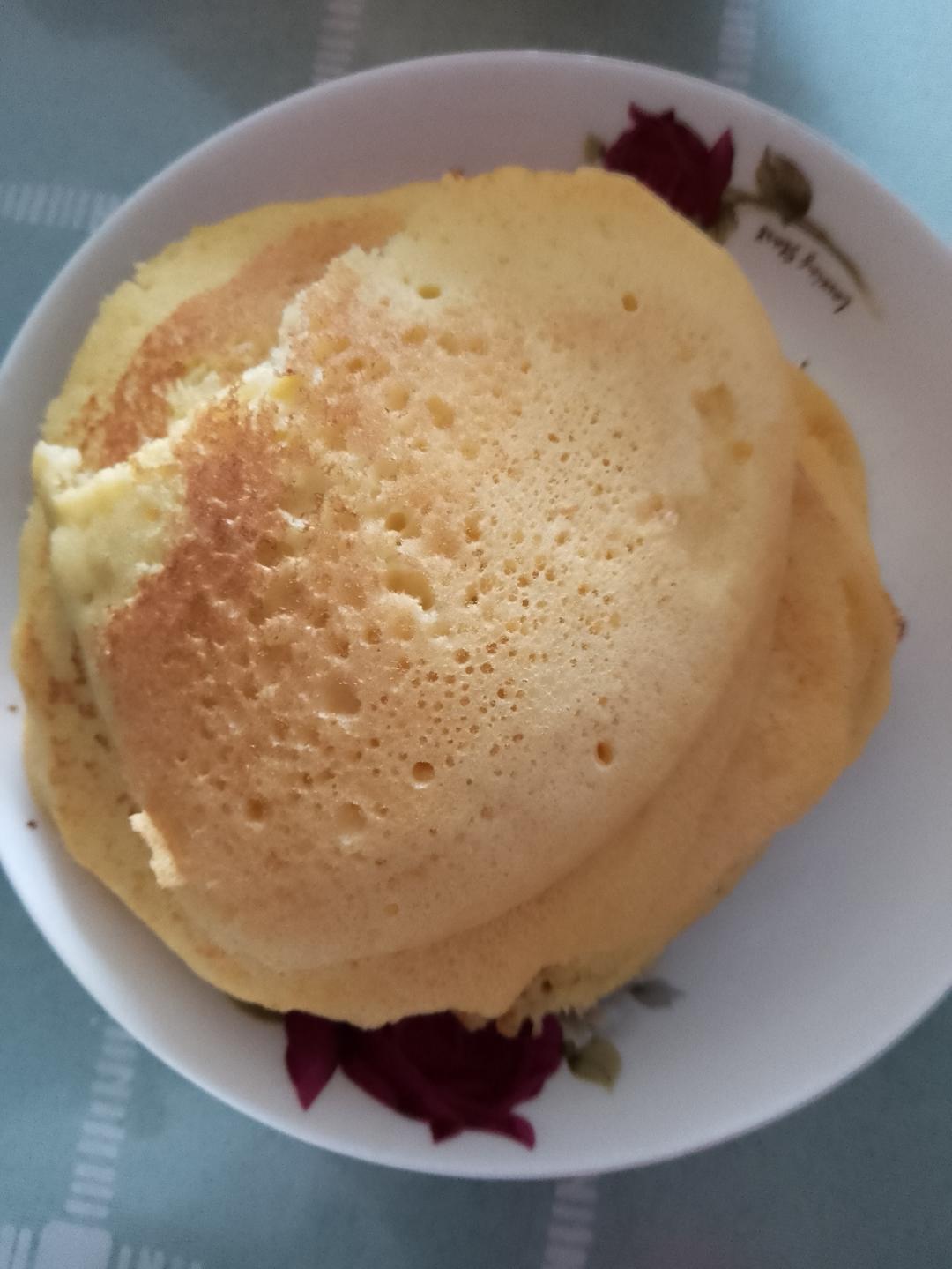 玉米面松饼，早起5分钟搞定，又软又健康