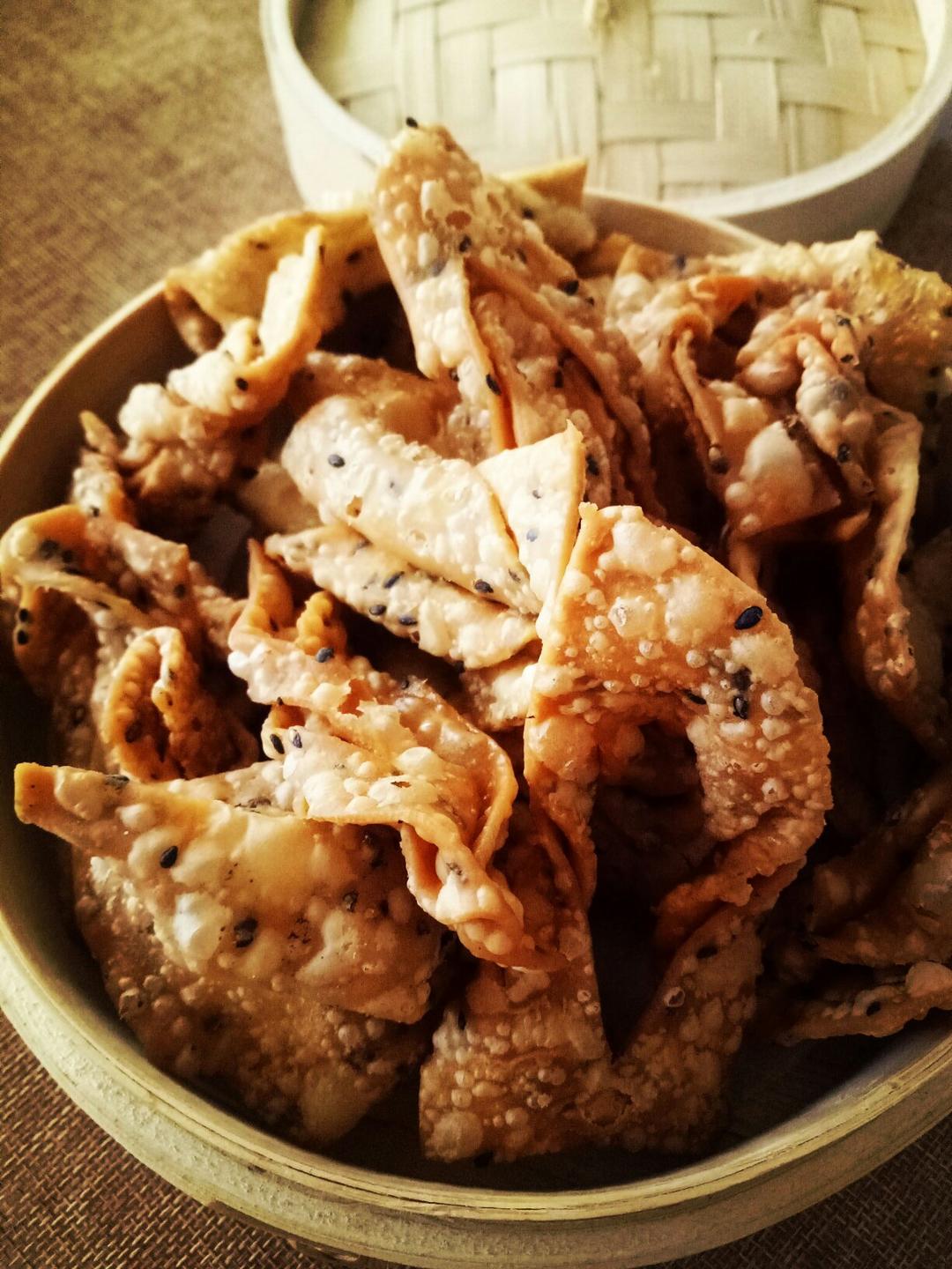 过年小食炸小果（焦叶）