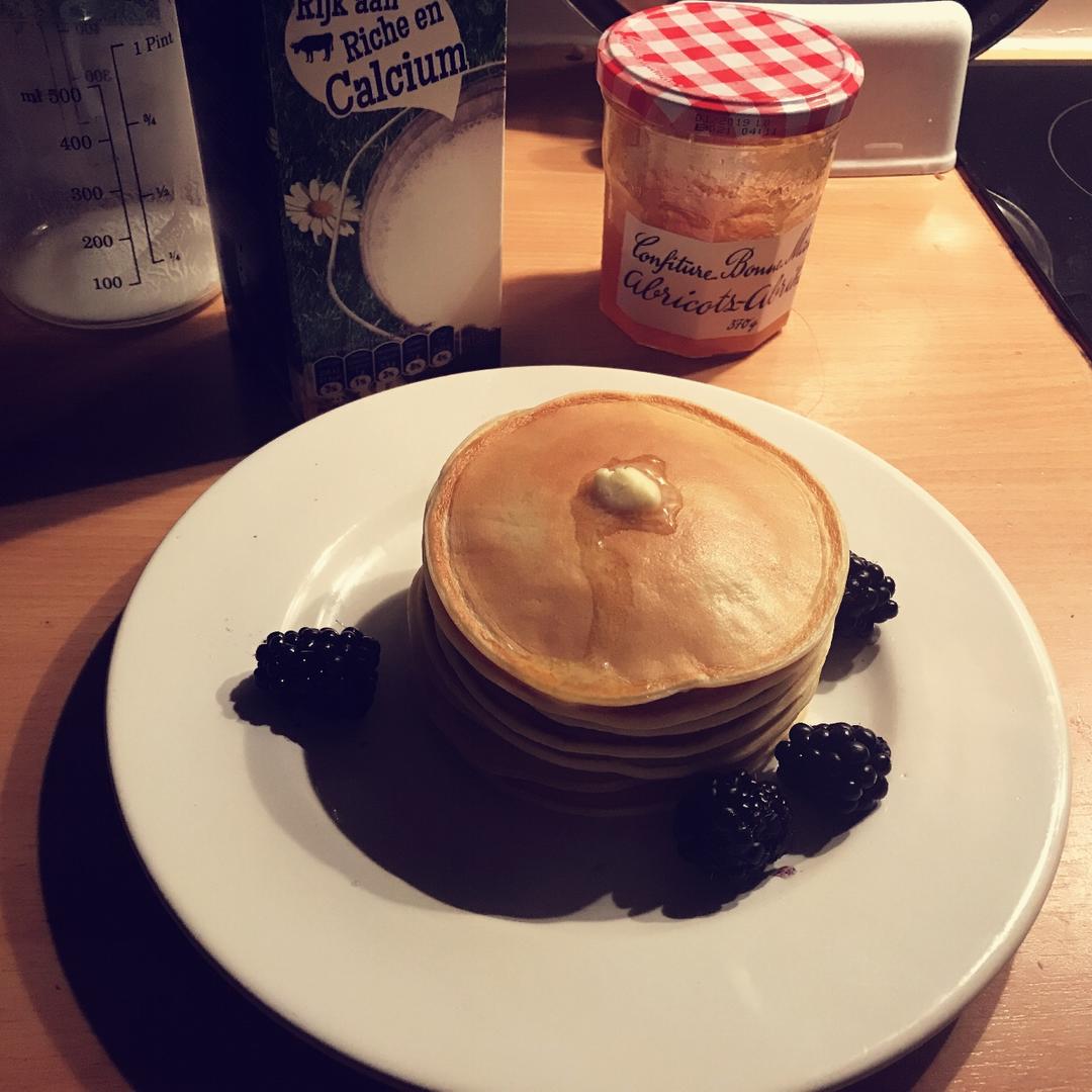 buttermilk pancake 无油热香饼