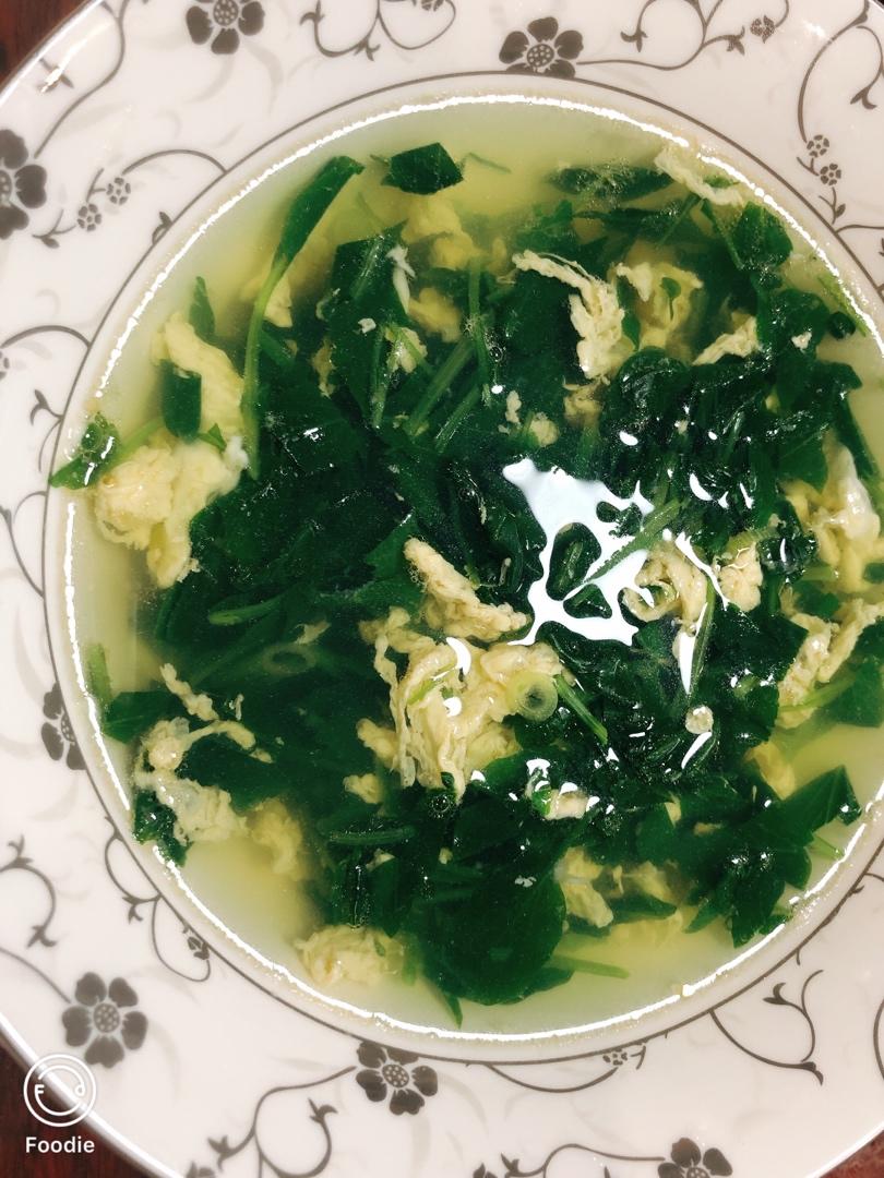 鸡蛋油菜汤