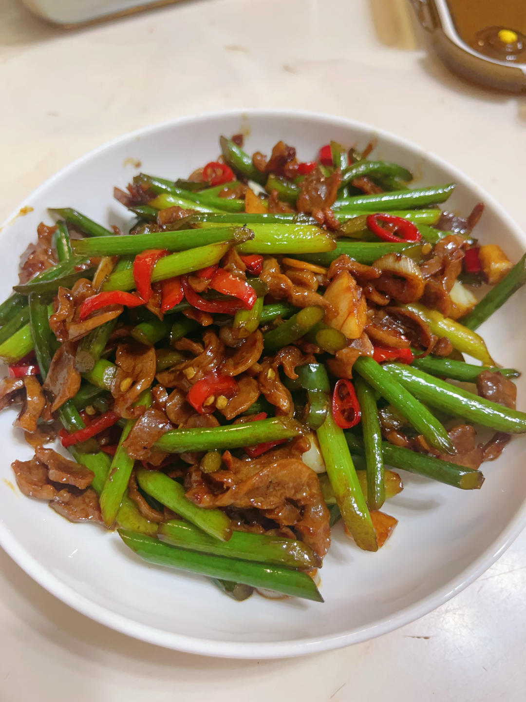 超级爽口下饭-蒜苔炒鸡胗