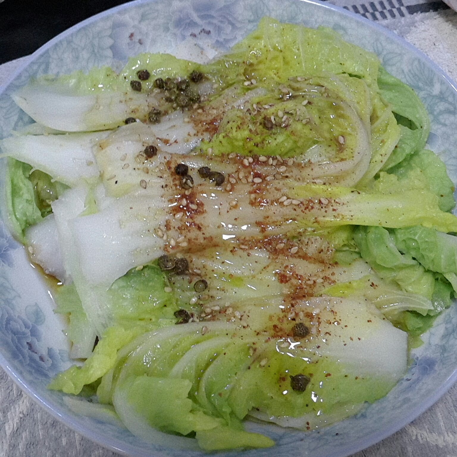 响油白菜