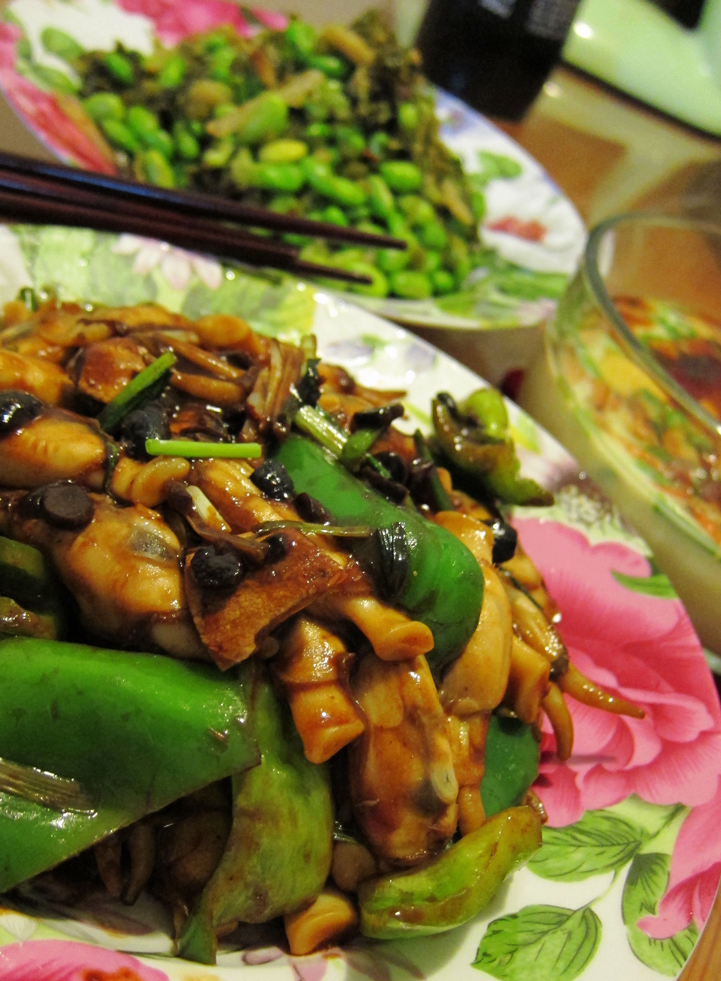 豉椒炒蛏子