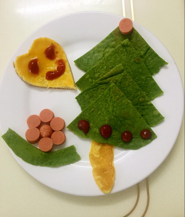 菠菜蛋饼
