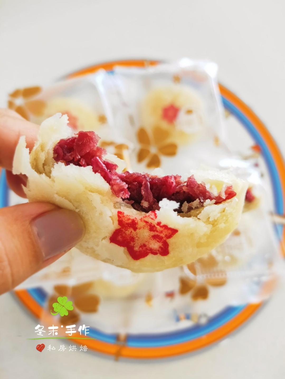 玫瑰鲜花饼，快手烫面法免出膜版，超级香酥！