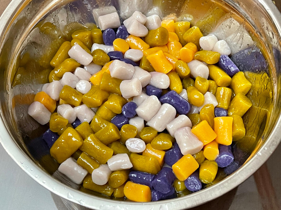 自制三色芋圆1⃣️（附上窍门详细比例）