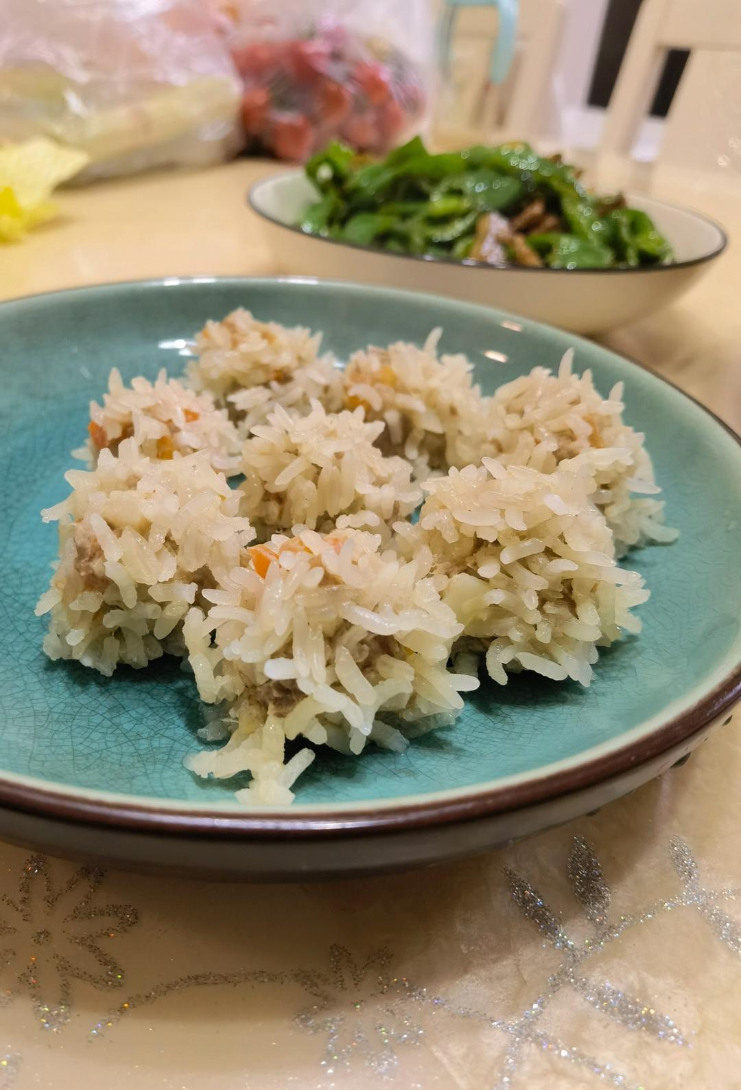 胡萝卜山药糯米肉圆子❤️珍珠丸子❗️儿童健脾胃主食