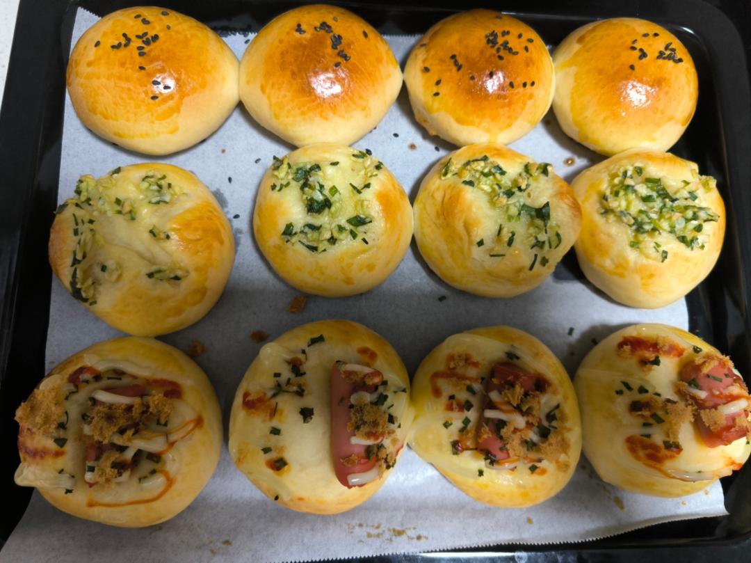 一个面团做4种口味面包！松软可口巨美味！