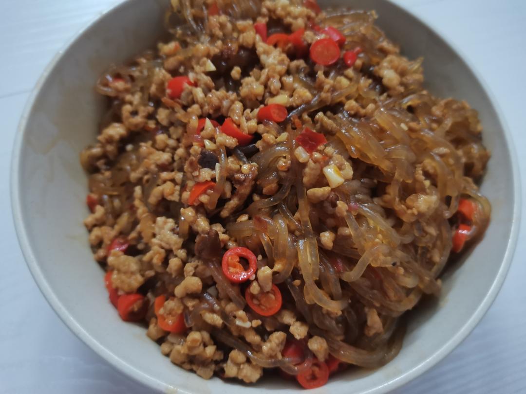 蚂蚁上树——肉沫粉条