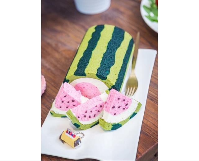 西瓜蛋糕卷【夏之午茶 • 你我相遇】的做法