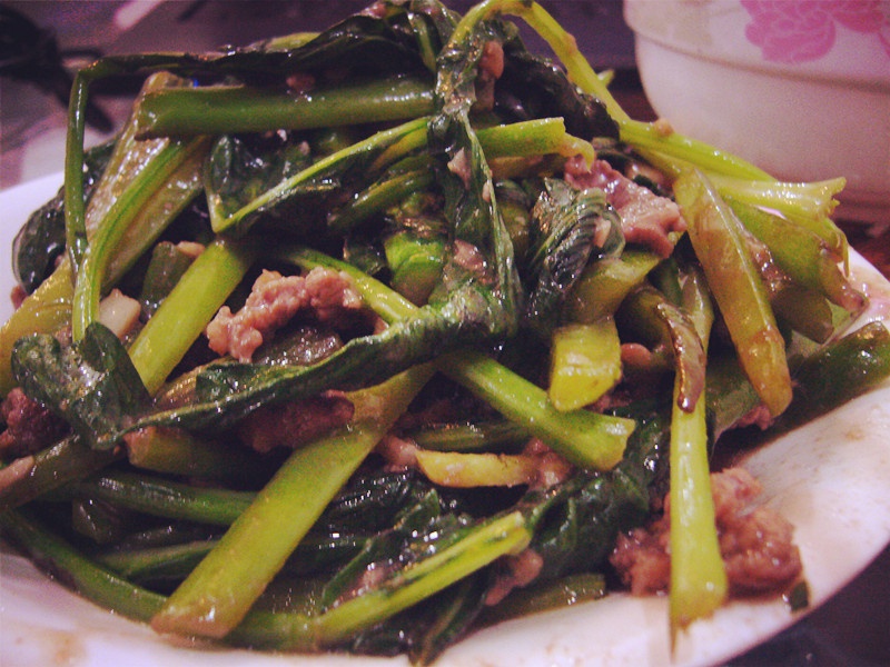芥兰炒牛肉