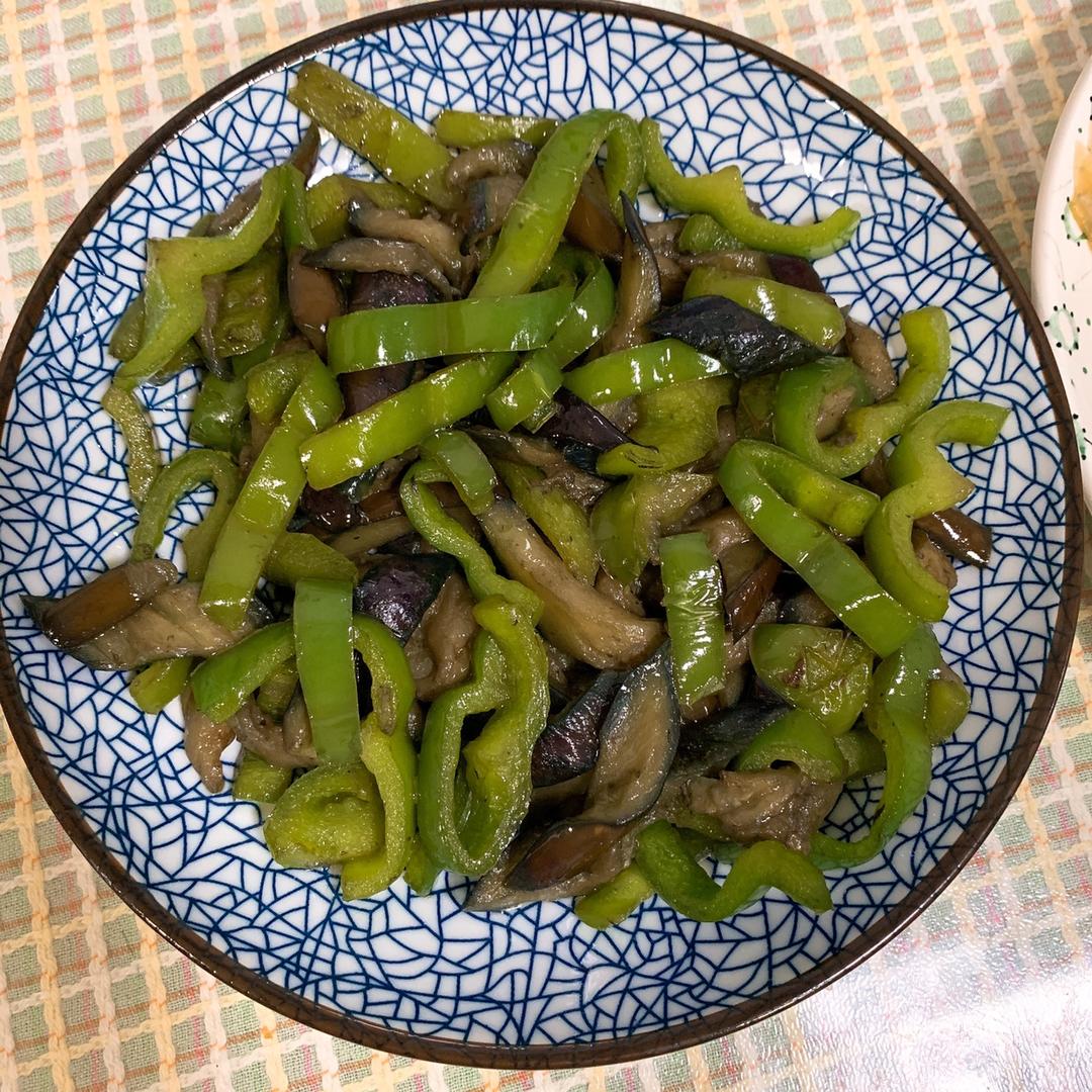 青椒炒茄子