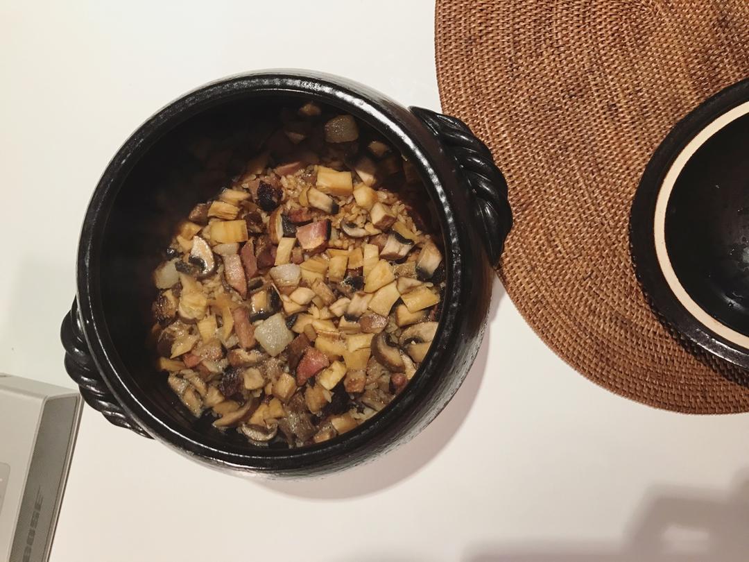 电饭锅版腊肉饭