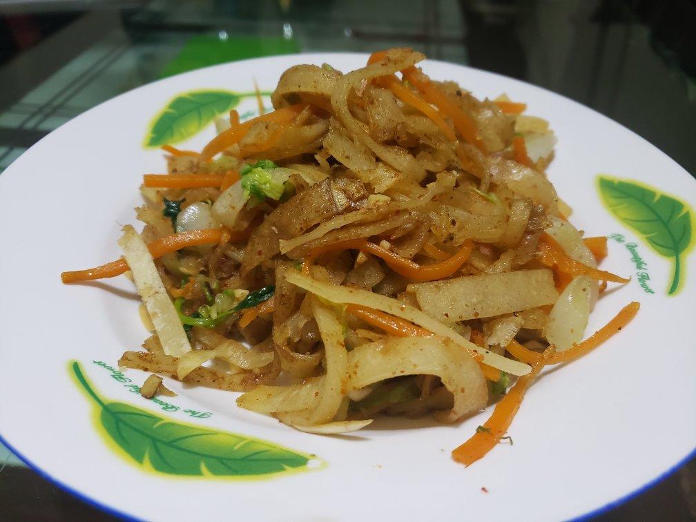 陕西私房炒饼[内附饼丝做法]
