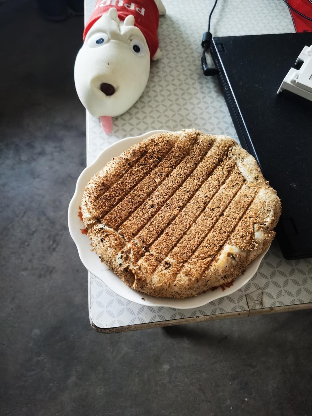 豆渣香酥饼【无油素食】