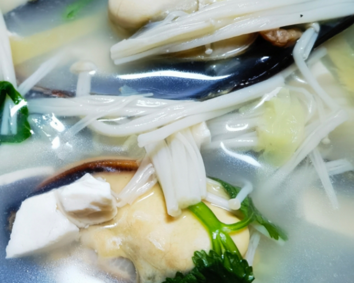 青口贝豆腐汤的做法
