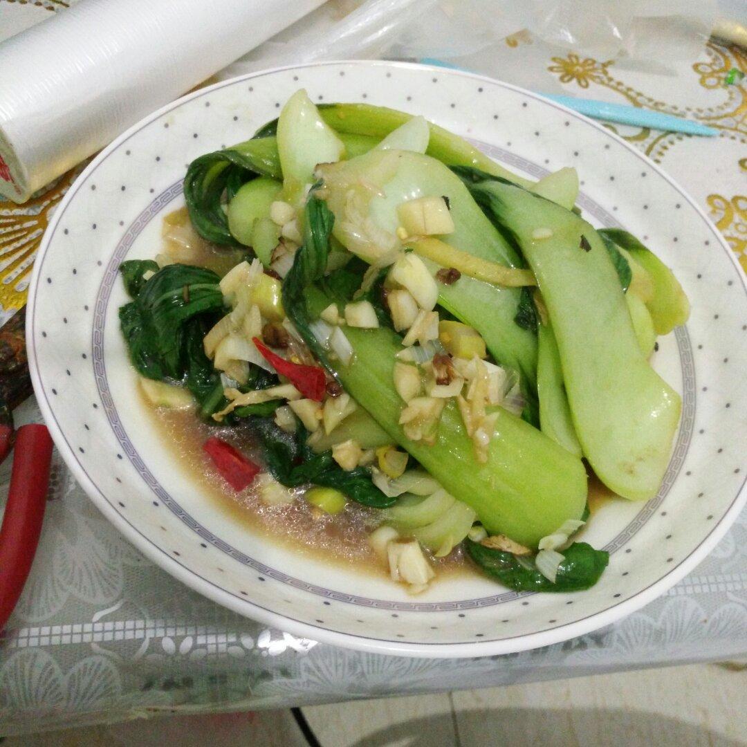 酸爽炝油菜