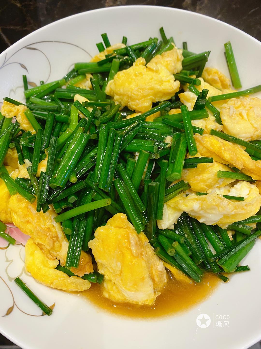 韭菜花炒鸡蛋