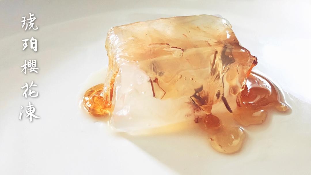 樱花红豆寒天果冻