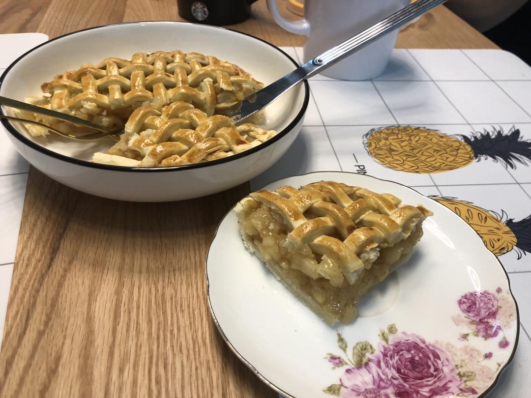 清甜双果派