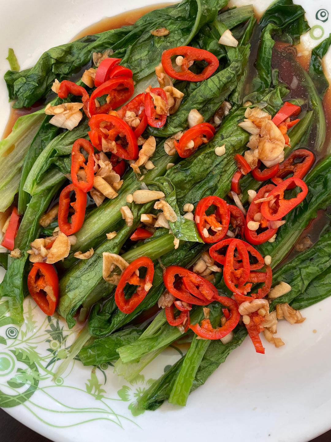 白灼油麦菜——晚间减肥餐