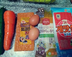 传统韩式紫菜包饭的做法 步骤1