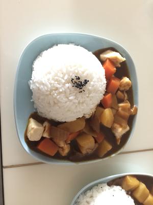 铸铁锅咖喱鸡饭（省时省力）的做法 步骤6