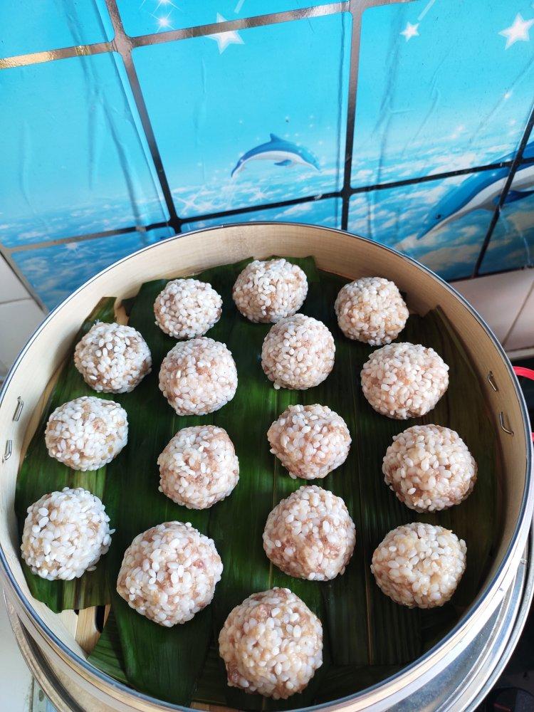 zhengui做的开运年菜蒸蒸日上珍珠粉蒸肉圆