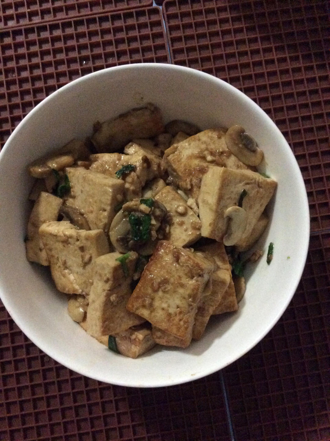 素食系列-小葱蘑菇烧豆腐