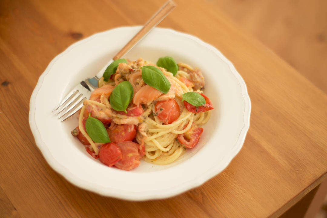 三文鱼奶油意面