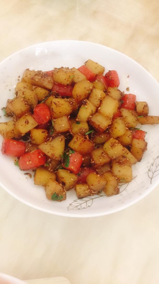 巨开胃，巨好吃💥秒杀路边摊❗️超级下饭的香辣孜然土豆❗️想吃的学起来，保证你喜欢。