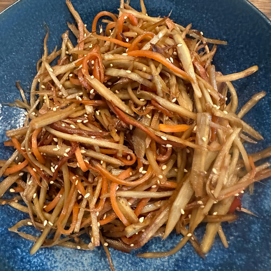 日式常备菜金平牛蒡