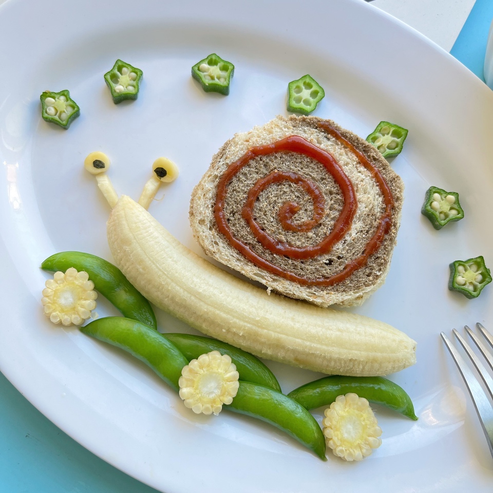 《童趣摆盘》之香蕉蜗牛 🐌可可爱爱的做法