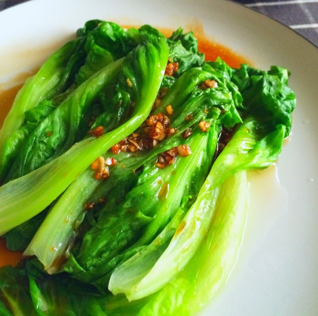 grace-winslow做的蒜蓉油淋生菜