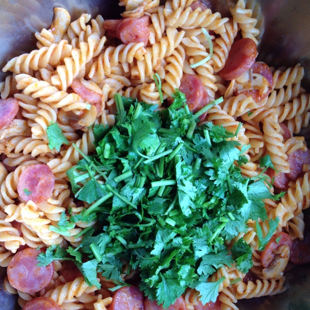 杰克奶酪焗蘑菇香肠意面