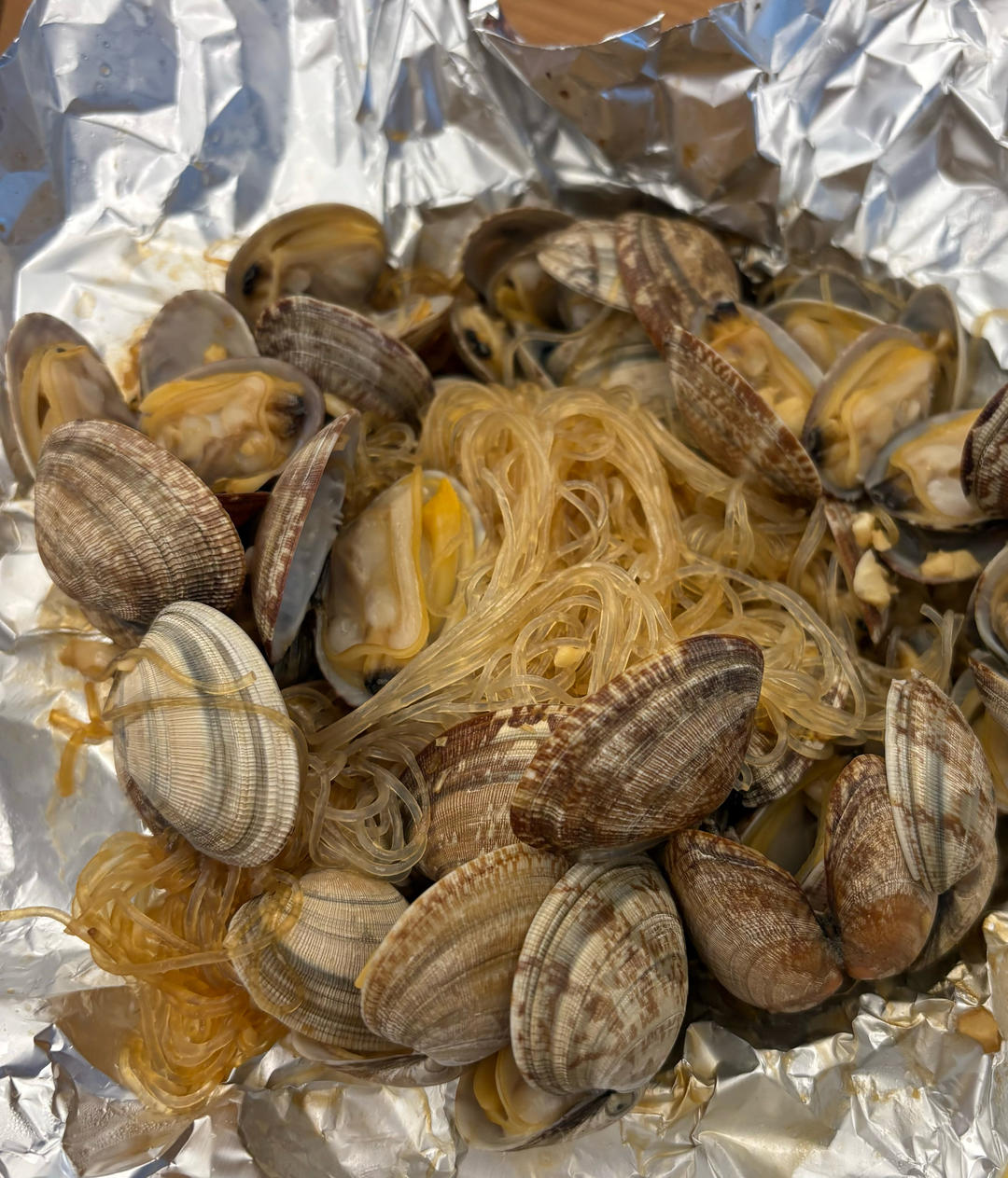 锡纸花甲粉丝（超详细零厨艺）